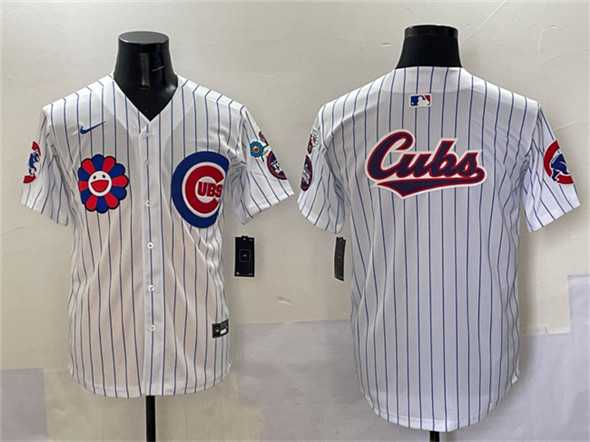 Mens Chicago Cubs Team Big Logo White 2025 Tokyo Series Limited Stitched Jersey